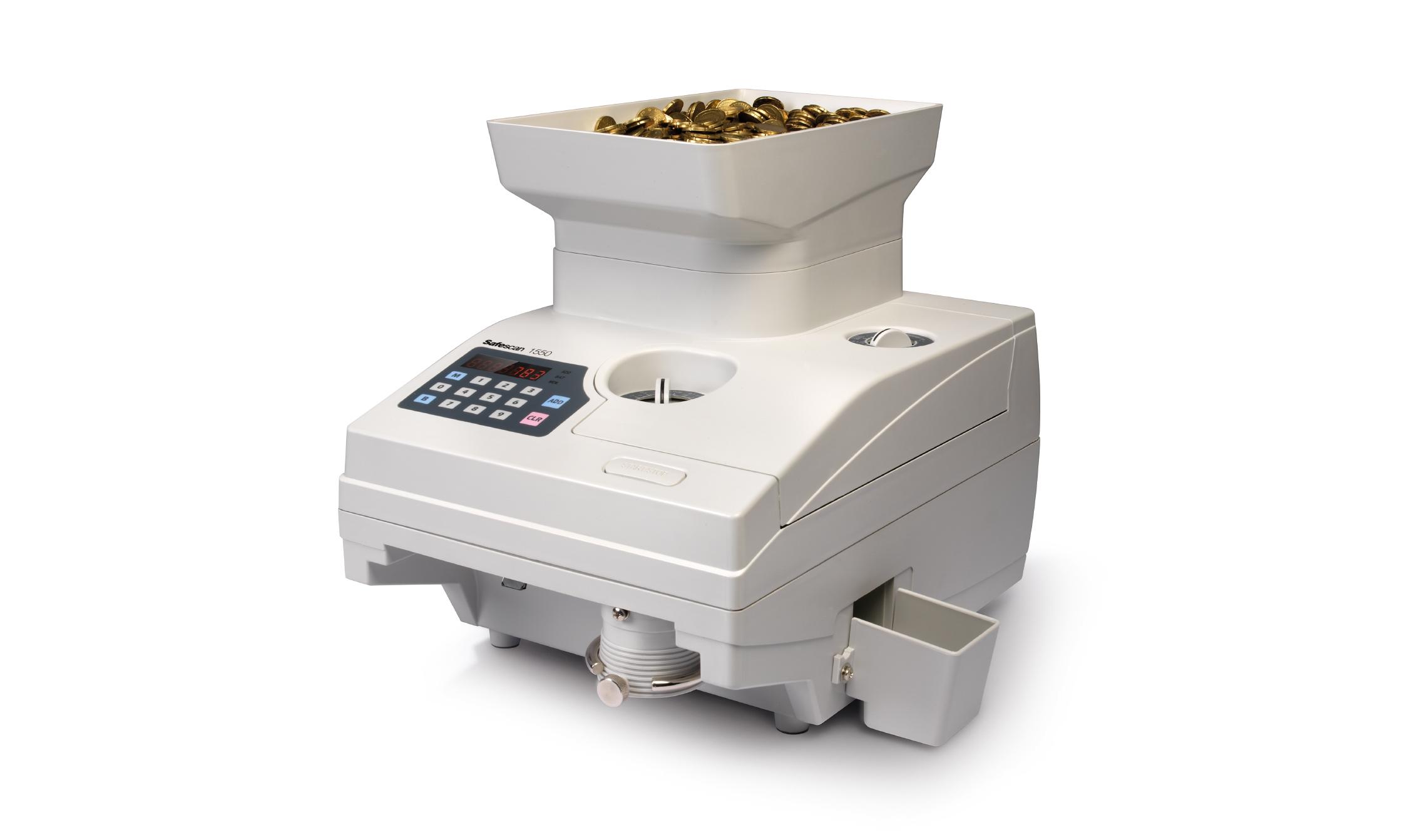 SAFESCAN CONTADORA DE MONEDAS DE ALTA VELOCIDAD - MODELO 1550