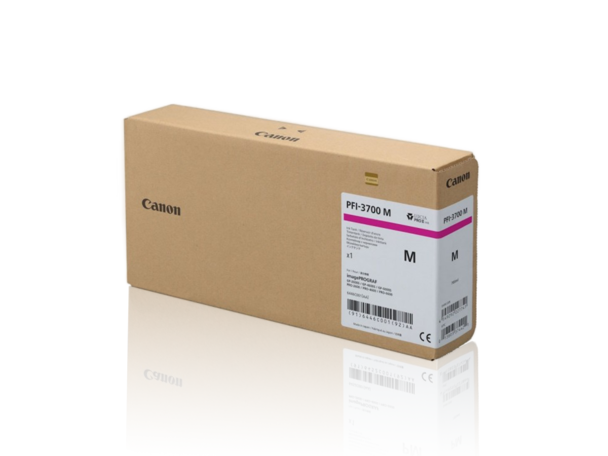 Cartucho de tinta Canon PFI-3700M Magenta - 700 ml.