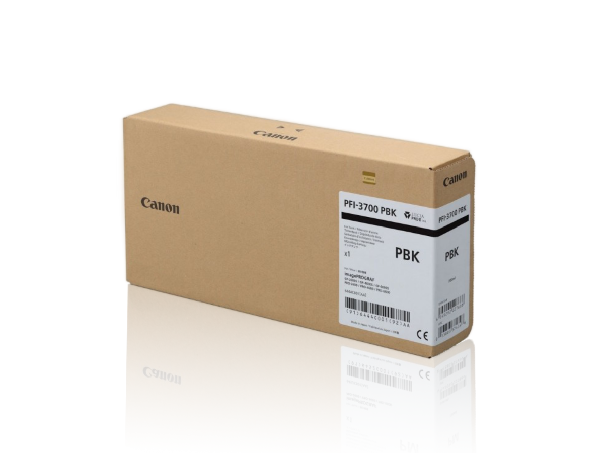Cartucho de tinta Canon PFI-3700PBK Negro Photo - 700 ml.