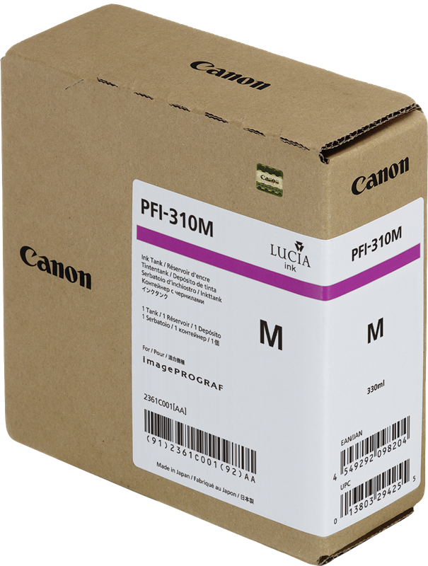 Cartucho de tinta Canon PFI-3300M Magenta - 330 ml.